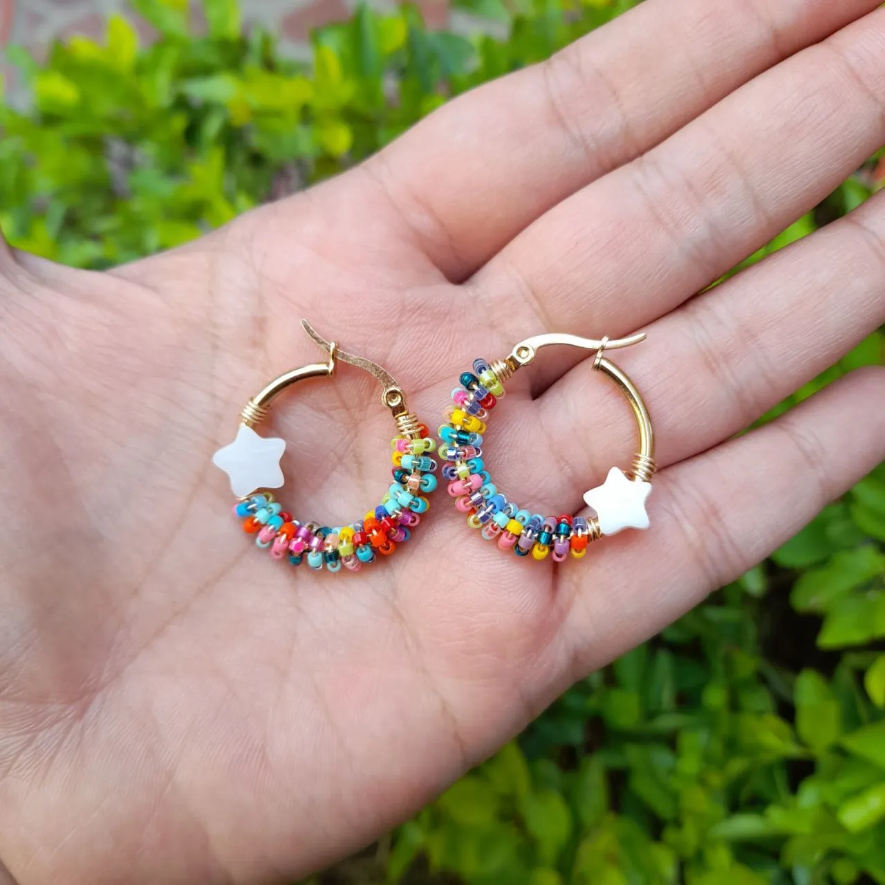 Compra online aretes en oro y tejidos para mujer de moda - LiloMarket Etiquetado "miyuki" - lilomarket