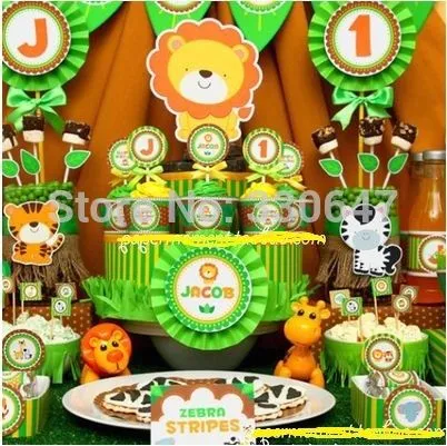 Compra selva decoraciones fiesta de cumpleaños online al por mayor ...