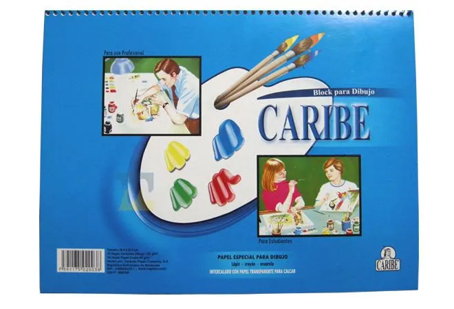 Comprar Block de Dibujo Espiral Caribe 6120 en MegaOffice.