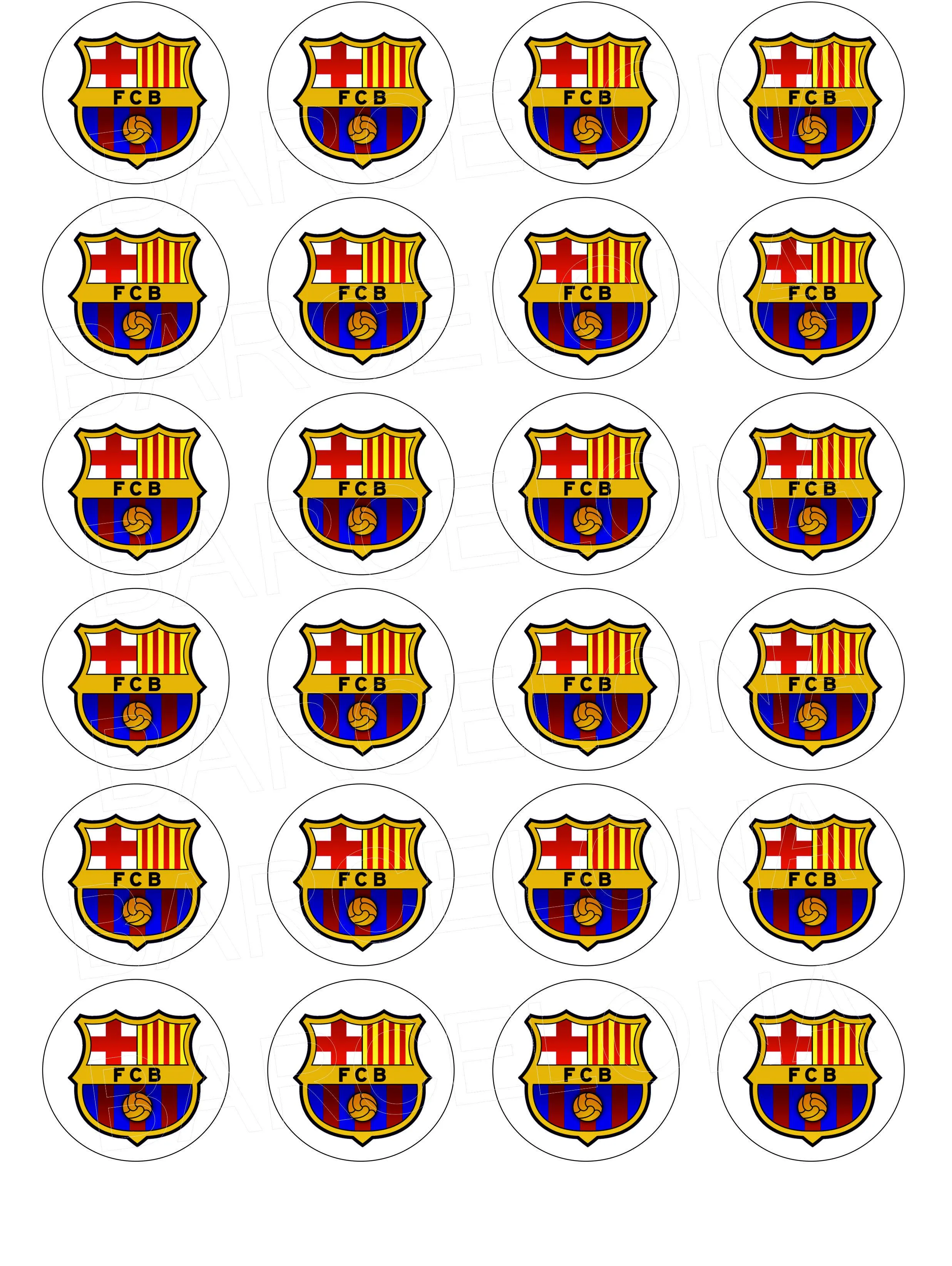 Comprar Escudo FC Barcelona - Impresiones en papel comestible online