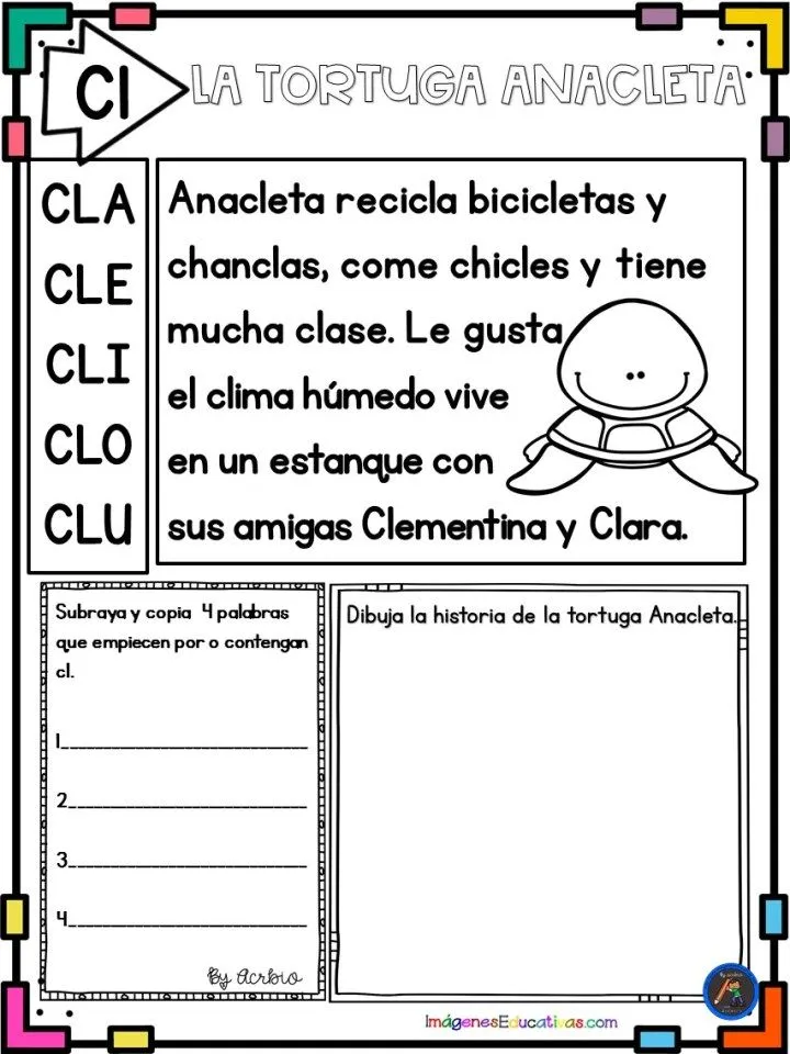 COMPRENSIÓN LECTORA PARA INFANTIL Y PRIMER GRADO CON TRABADAS – Imagenes  Educativas