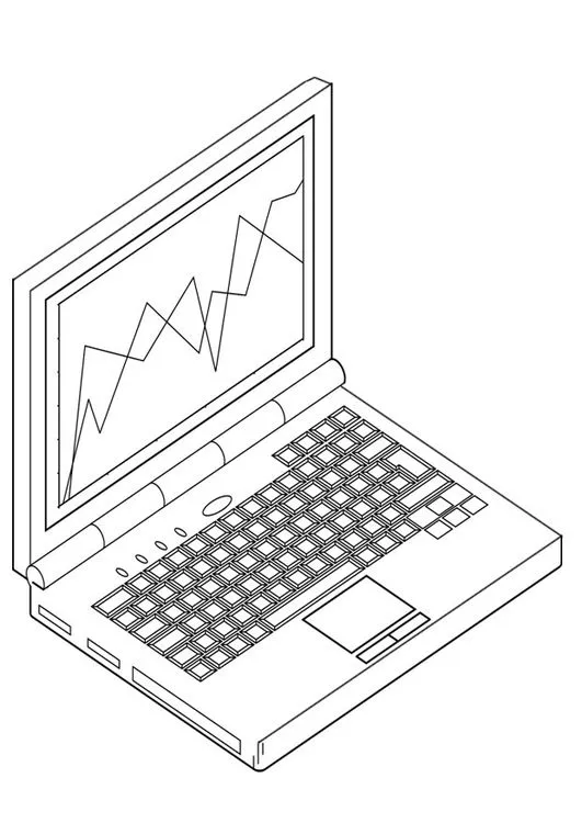 Computador portatil para colorear - Imagui