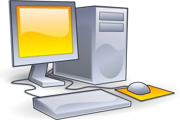 Computadora de escritorio clipart Vector de imágenes prediseñadas ...