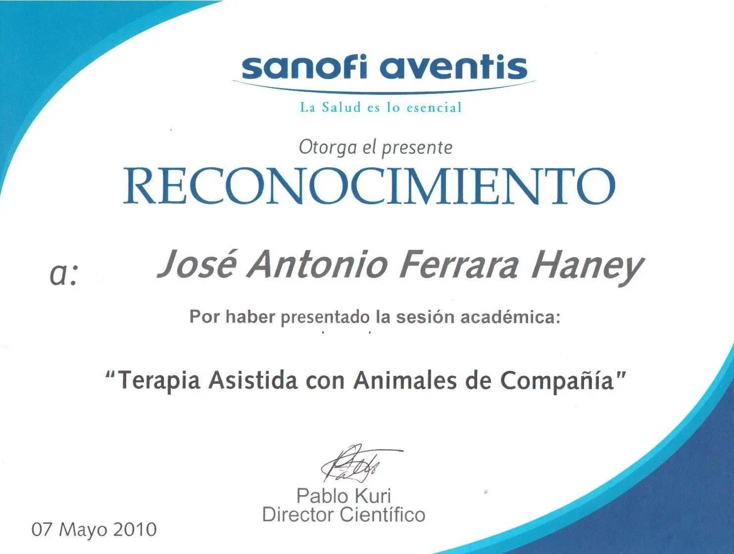 Comunicación Animal: José Antonio Ferrara Haney