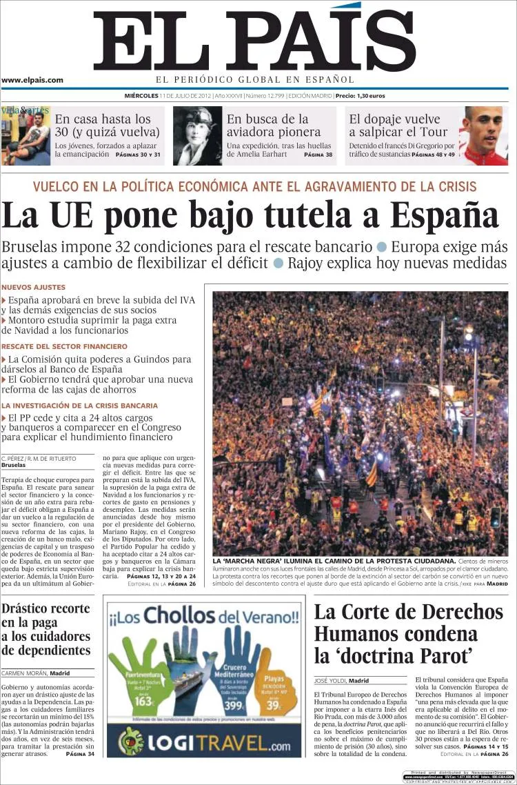 COMUNICACIÓN AUDIOVISUAL, mediática y digital: Tres portadas de El ...