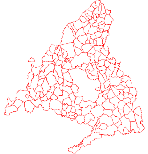 Comunidad de Madrid por municipios