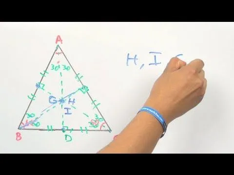 Concurrencia de los puntos H,O,I,G en un triángulo equilatero ...