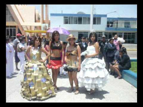 I Concurso de trajes típicos en material reciclable - YouTube