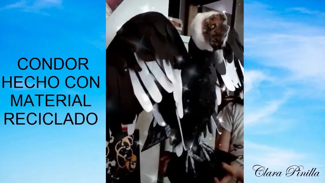 CONDOR HECHO CON MATERIAL RECICLADO - YouTube