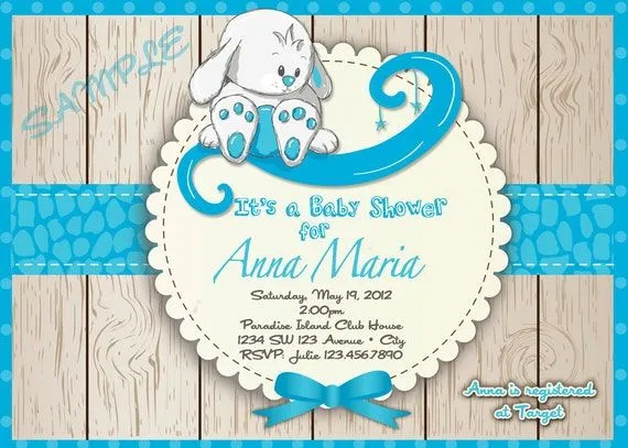 Conejo babyshower Baby Shower invitación por artisacreations