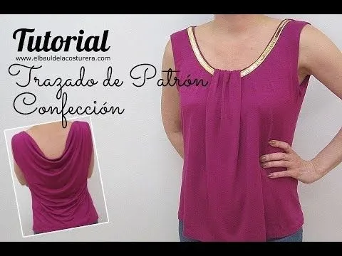 Confección de Blusa o Musculosa con espalda Buche - YouTube