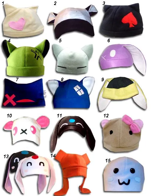 CONFECCIONES OTAKU: confeccionamos gorros con orejitas muy kawaii