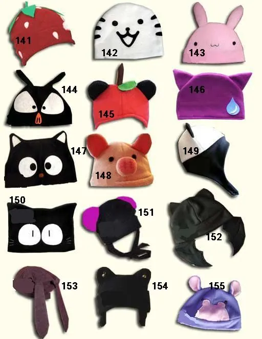 CONFECCIONES OTAKU: confeccionamos gorros con orejitas muy kawaii