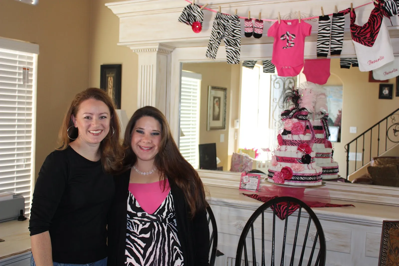 Confessions of a Project-aholic: Zebra and Pink Baby Shower