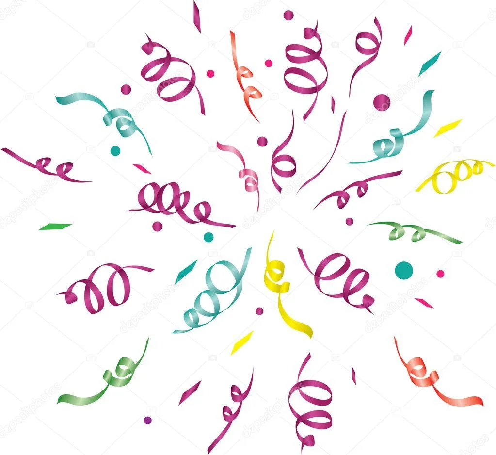 Confetti (light background). vector illustration | Stock Vector ...