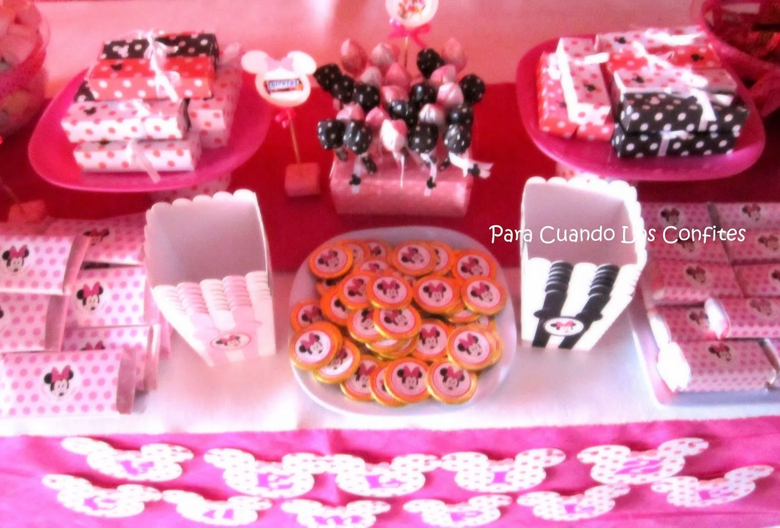 Para Cuando Los Confites : Candy Bar Minnie Mouse para 4 años