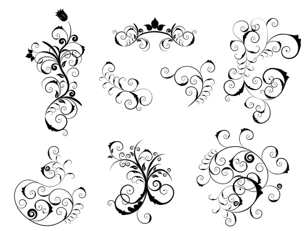 Conjunto de elementos victorianos — Vector stock © angelp #3660865