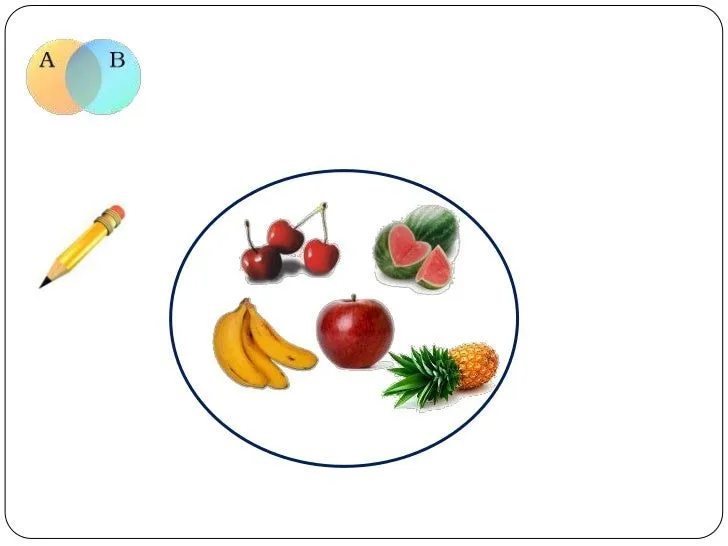 Conjunto de frutas