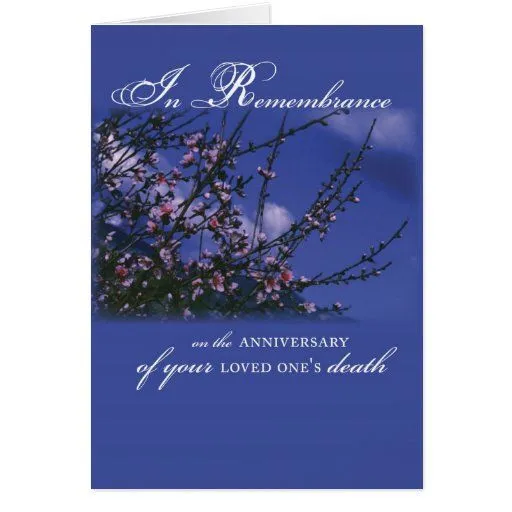 La conmemoración en aniversario de amó su muerte tarjetas | Zazzle