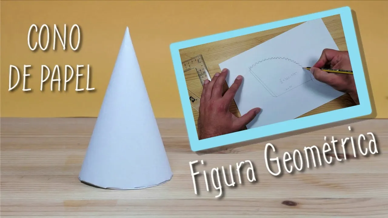 COMO HACER UN CONO DE PAPEL FIGURA GEOMETRICA - YouTube