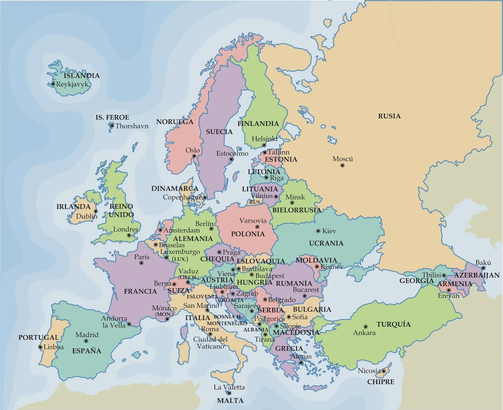 Conocimiento del Medio 6º. CEIP Maestro José Sabio: Europa. La ...