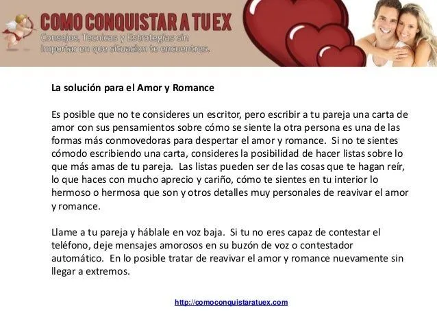 Como conquistar a tu ex volviendo a los fundamentos basicos de amor…