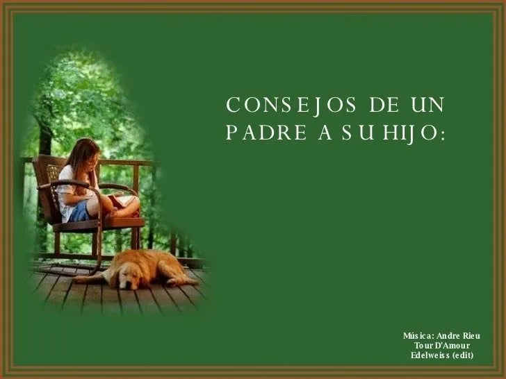 Consejos para un Hijo..