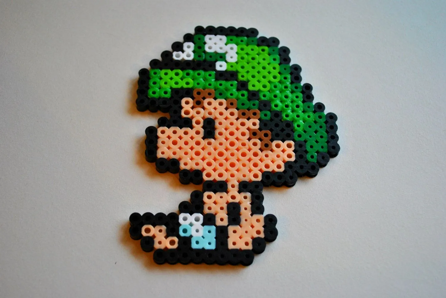 consola y tablero | Hama Beads Bebe Luigi