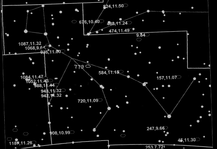 Constelacion de Cetus, la ballena