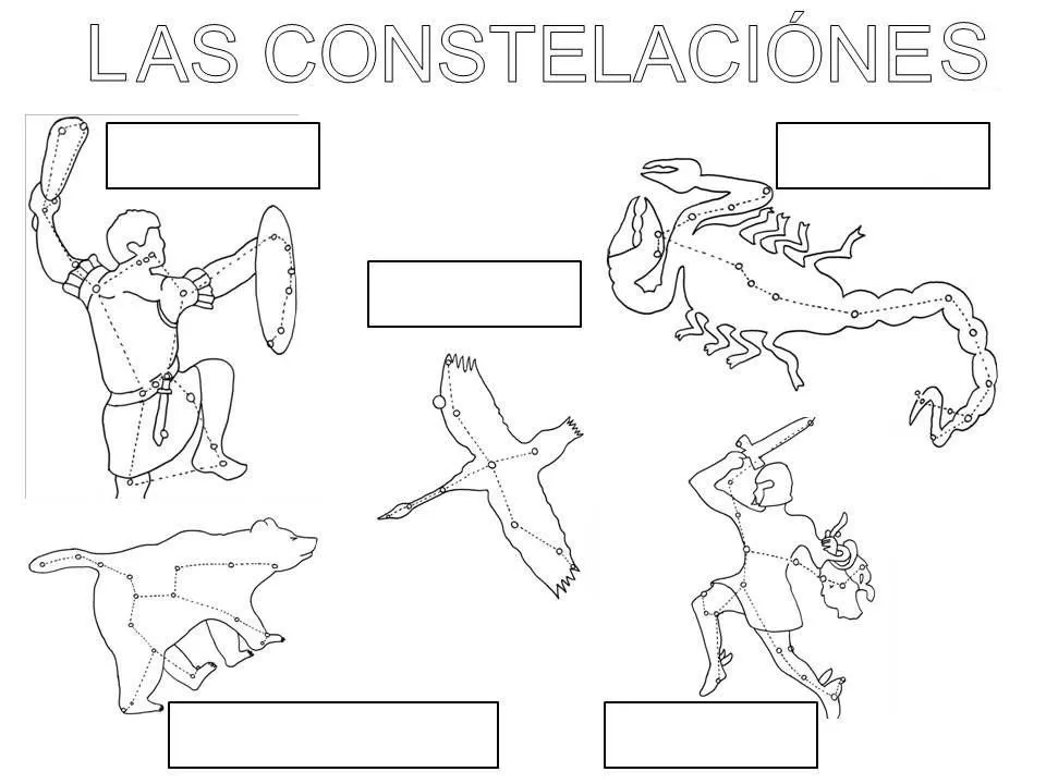 Dibujos de constelaciones para imprimir - Imagui