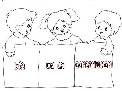 DIA DE LA CONSTITUCION DIBUJOS PARA COLOREAR DE LA CONSTITUCION