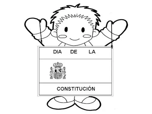 LA CONSTITUCION ESPAÑOLA IMAGENES PARA COLOREAR