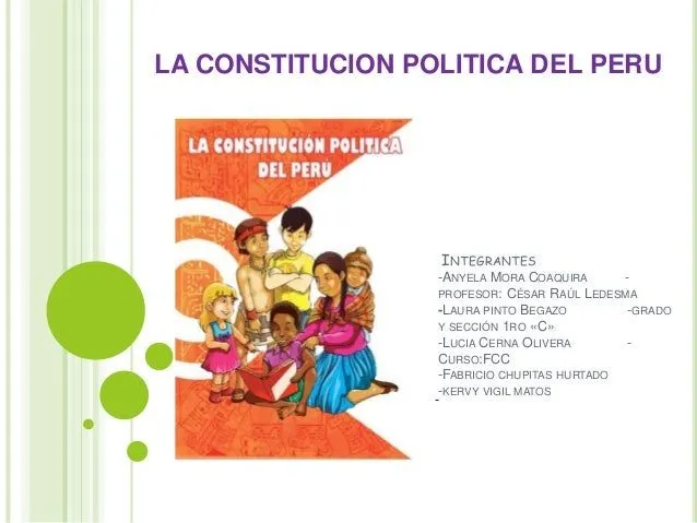 La constitucion politica del peru