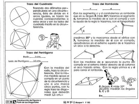 Construcción de figuras a partir de sus diagonales: 6to grado ...