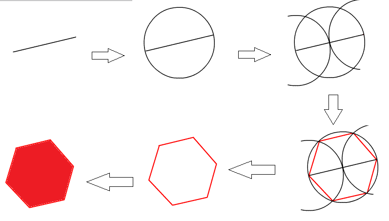 Construcción de un hexágono en cartulina con moldes para armar ...