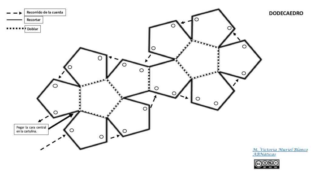 Construcción de poliedros tirando de un hilo (pull-up patterned)