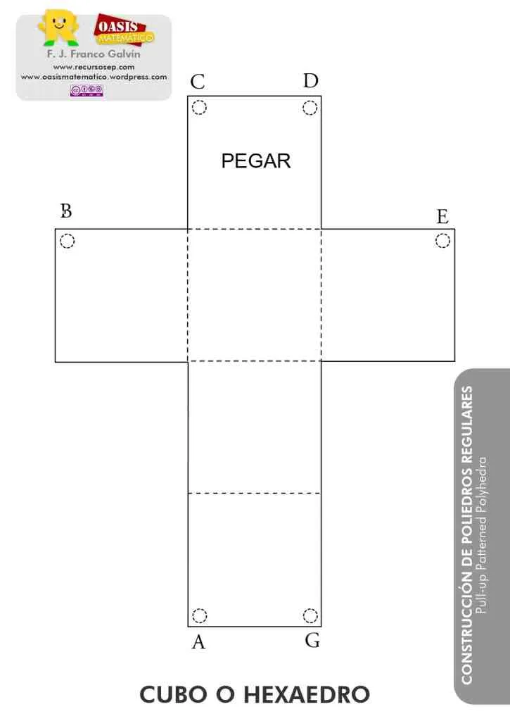 Construcción de poliedros tirando de un hilo (pull-up patterned)