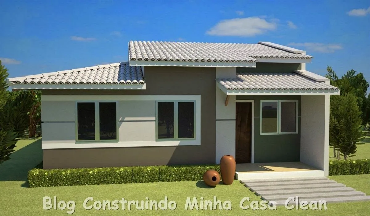 Construindo Minha Casa Clean: 20 Fachadas de Casas Pequenas e ...