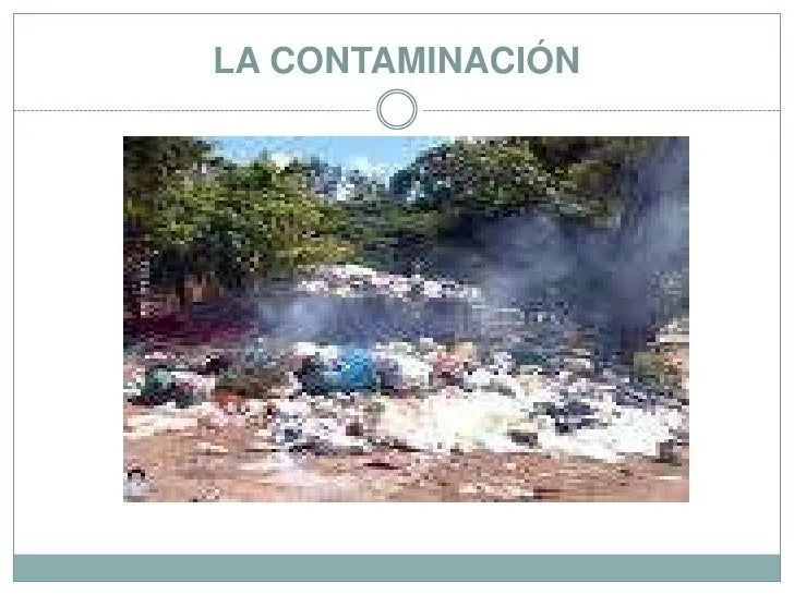 La contaminacion