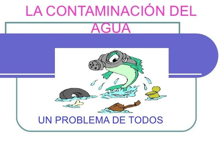 La Contaminación del agua