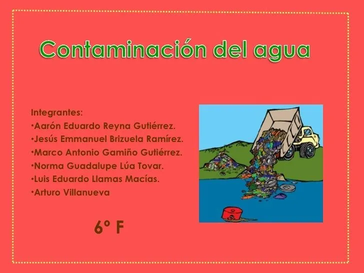 contaminacion del agua