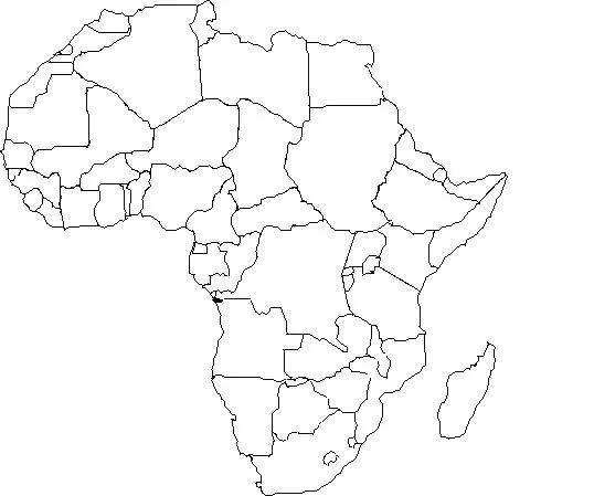 Continente de africa para pintar - Imagui