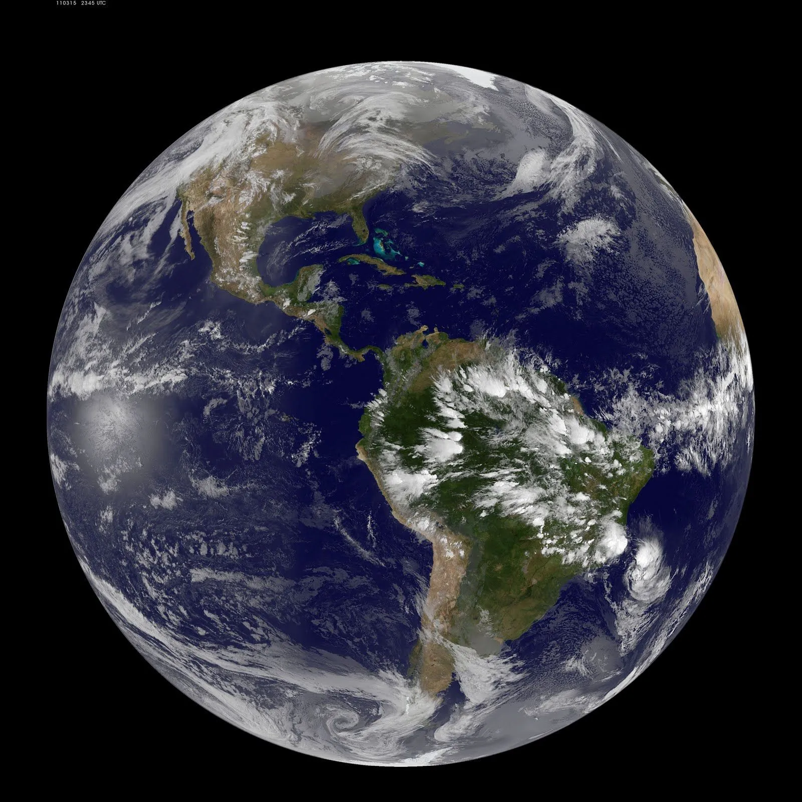 Continente Americano desde el Espacio Exterior ~ Geomática