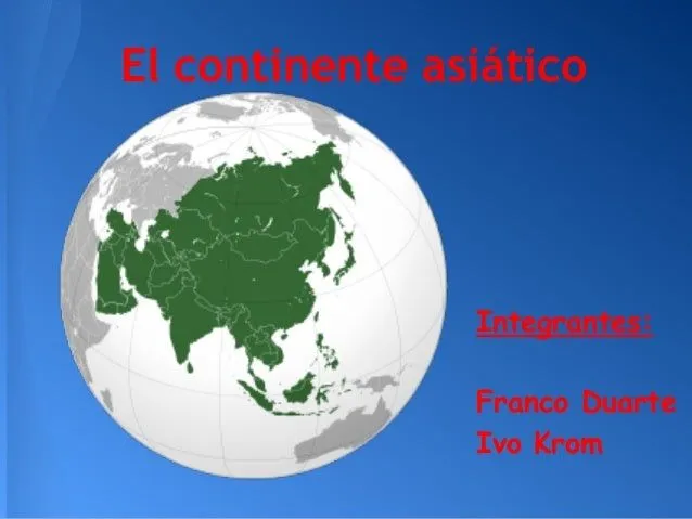 Continente asiático 4º b