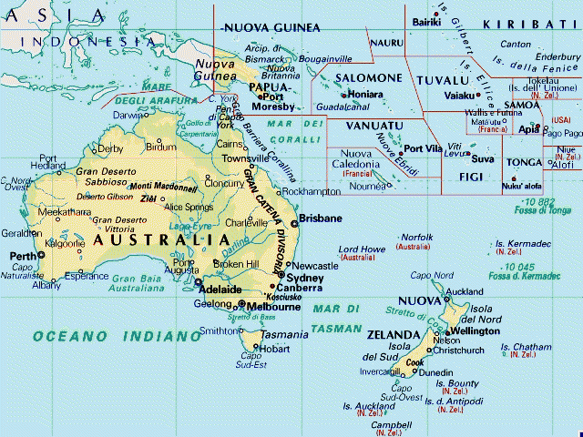 il Guazzetto Fazioso: Alcune false credenze sul continente australiano