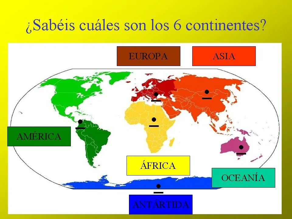 Los seis continentes del mundo - Imagui