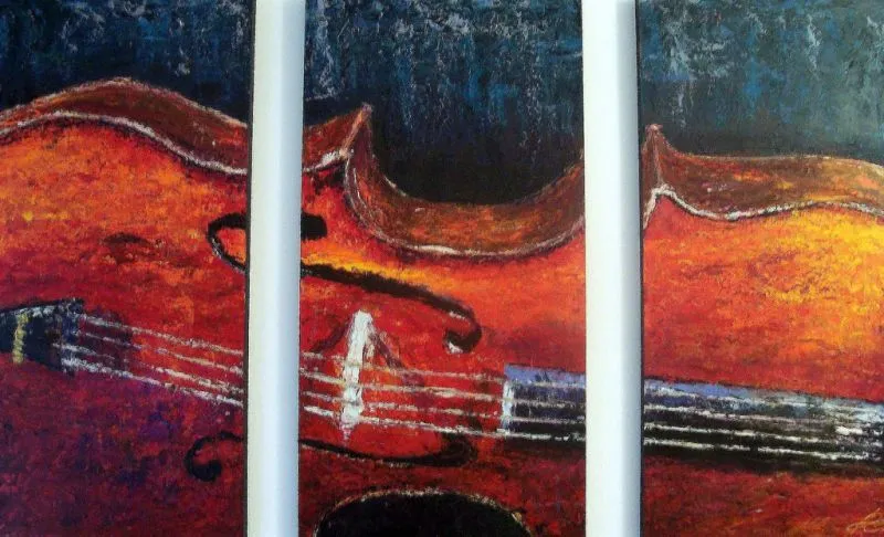 contrabbasso - Opera d'arte di Bruno Caputo