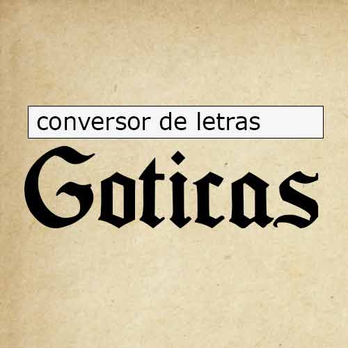 Conversor de Letras Góticas 