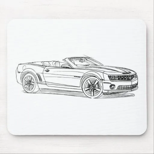 Convertido 2011 de Chevy Camaro Tapetes De Ratón | Zazzle