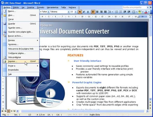 Convertir un documento Word (*.doc) a PDF - Taringa!